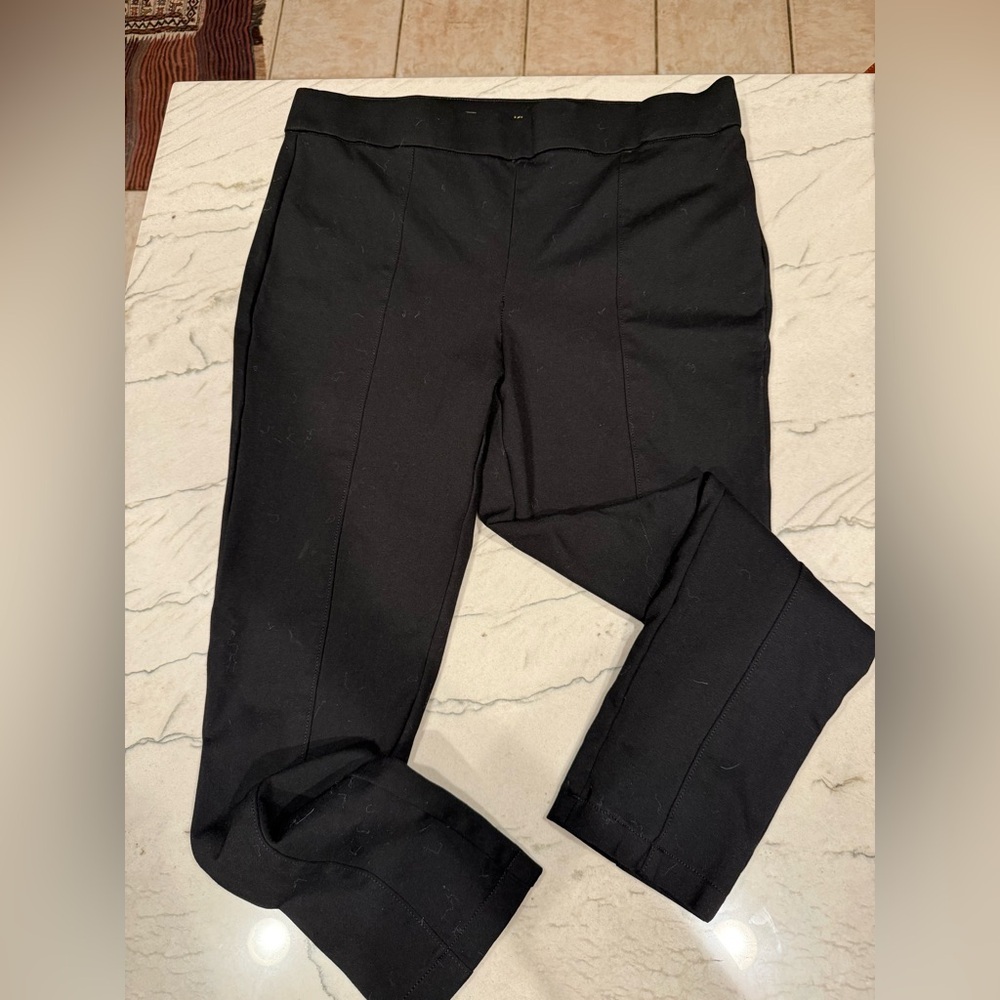 Anne Klein Black Pull On Ponte Riding Pants Stretch Comfort Waist XL - Picture 3 of 16